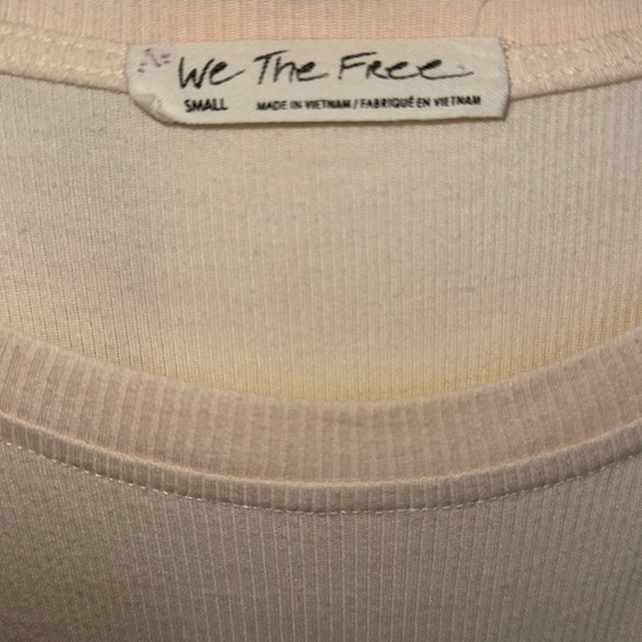 Free People Camiseta Feelin It Boho Patchwork Top in Alabaster Combo W1096 Sz S - Picture 12 of 13